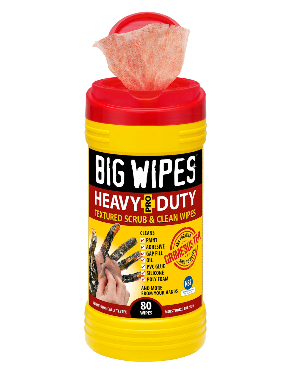 AFCAT Big Wipes Red-HD textured-cleaning wipes