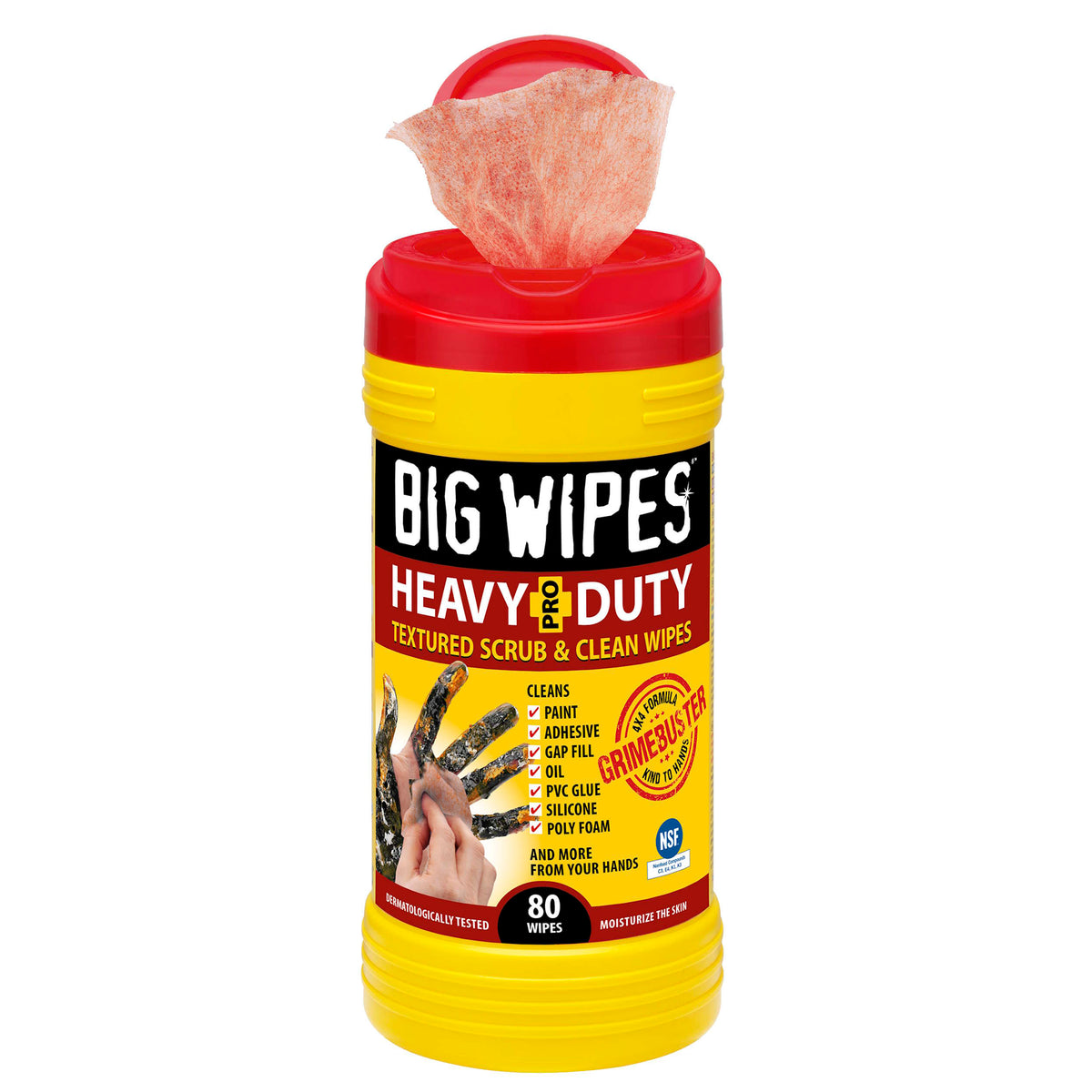 AFCAT Big Wipes Red-HD textured-cleaning wipes